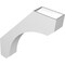 Ekena Millwork 6-in. W x 32-in. D x 36-in. H Legacy Architectural Grade PVC Knee Brace BRCP06X32X36LEC - alternate 6